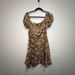 Maronie leopard print dress size M